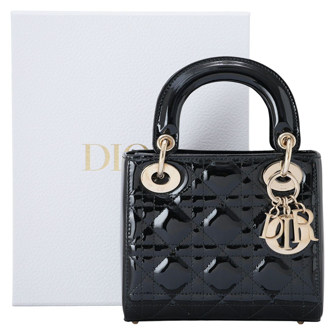 CHRISTIAN DIOR(USED)디올 페이던트 레이디백 미니
